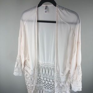 New crochet sheer kimono